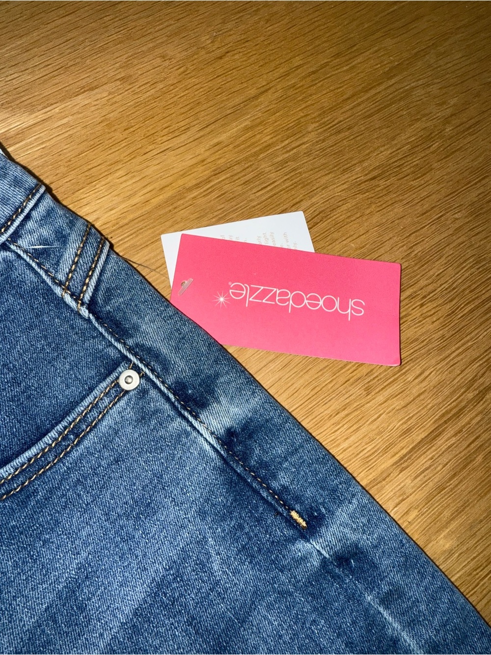 High-Rise Distressed Skinny Jeans - Blue - Picture 5 of 10